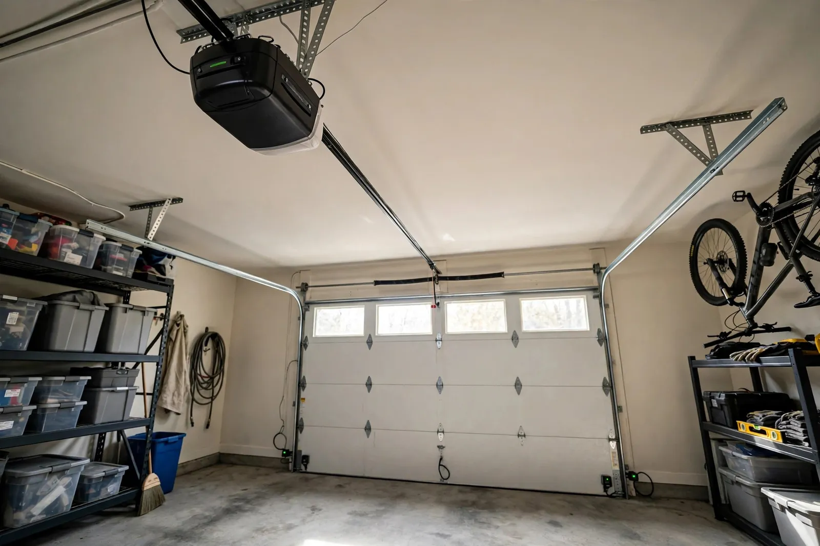 Garage Door Opener Installation — Belt Drive Opener With Battery Backup in St. Charles by Waldorf Garage Door Repair