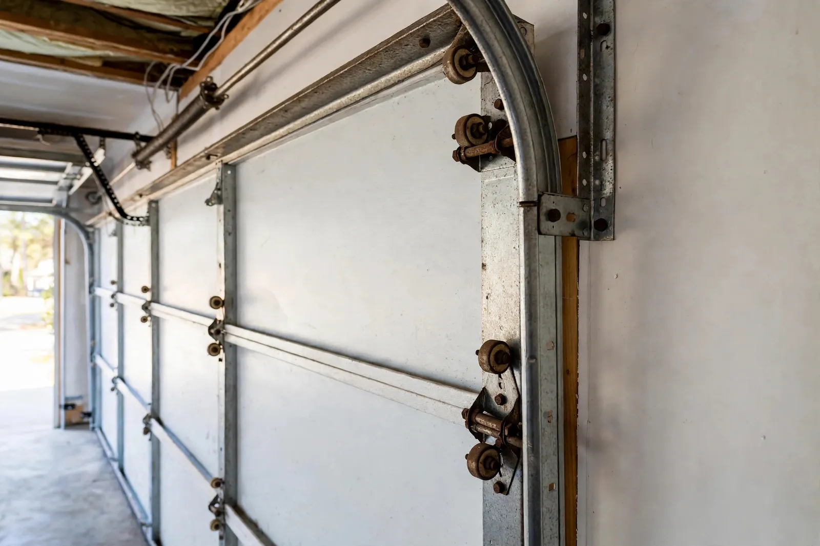 Before photo, Full Roller Set Replaced in Sheffield, by Waldorf Garage Door Repair
