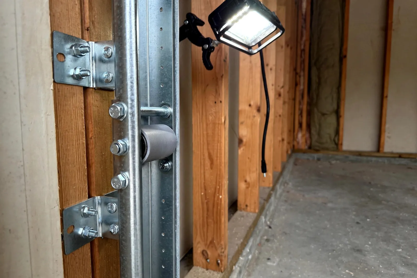 Garage Door Track Repair — Clipped Track Repair in Wakefield by Waldorf Garage Door Repair