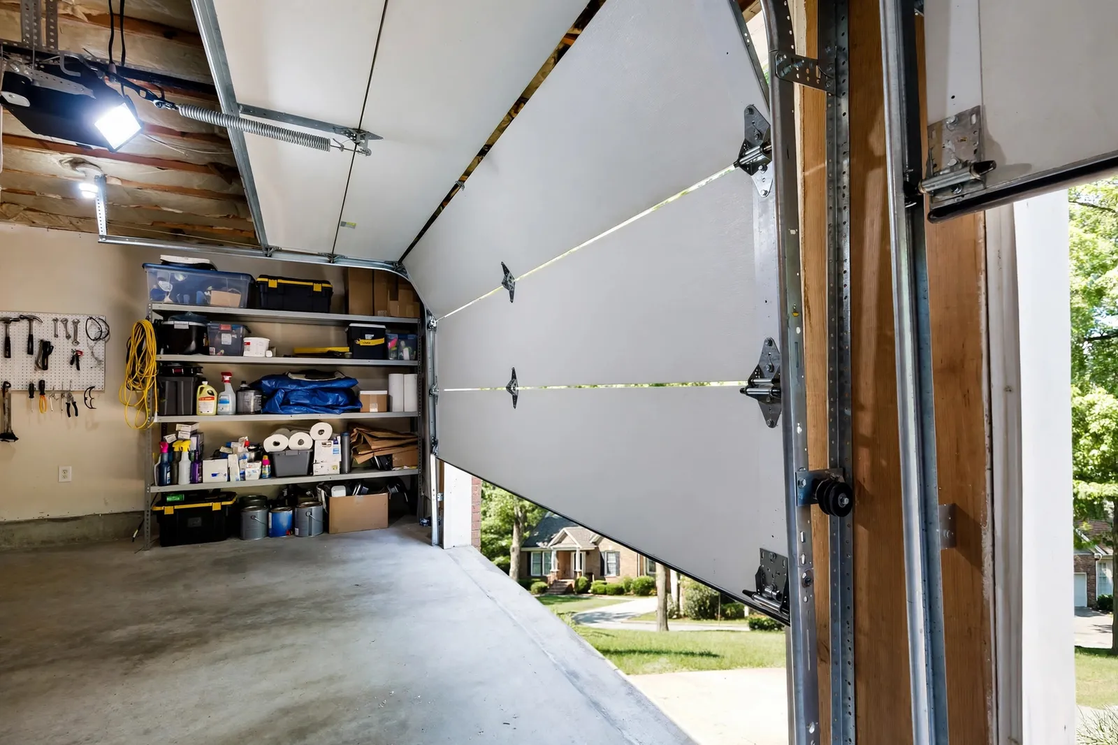 Garage Door Tune Ups and Maintenance — Annual Tune Up on a Single Car Door in Wakefield by Waldorf Garage Door Repair