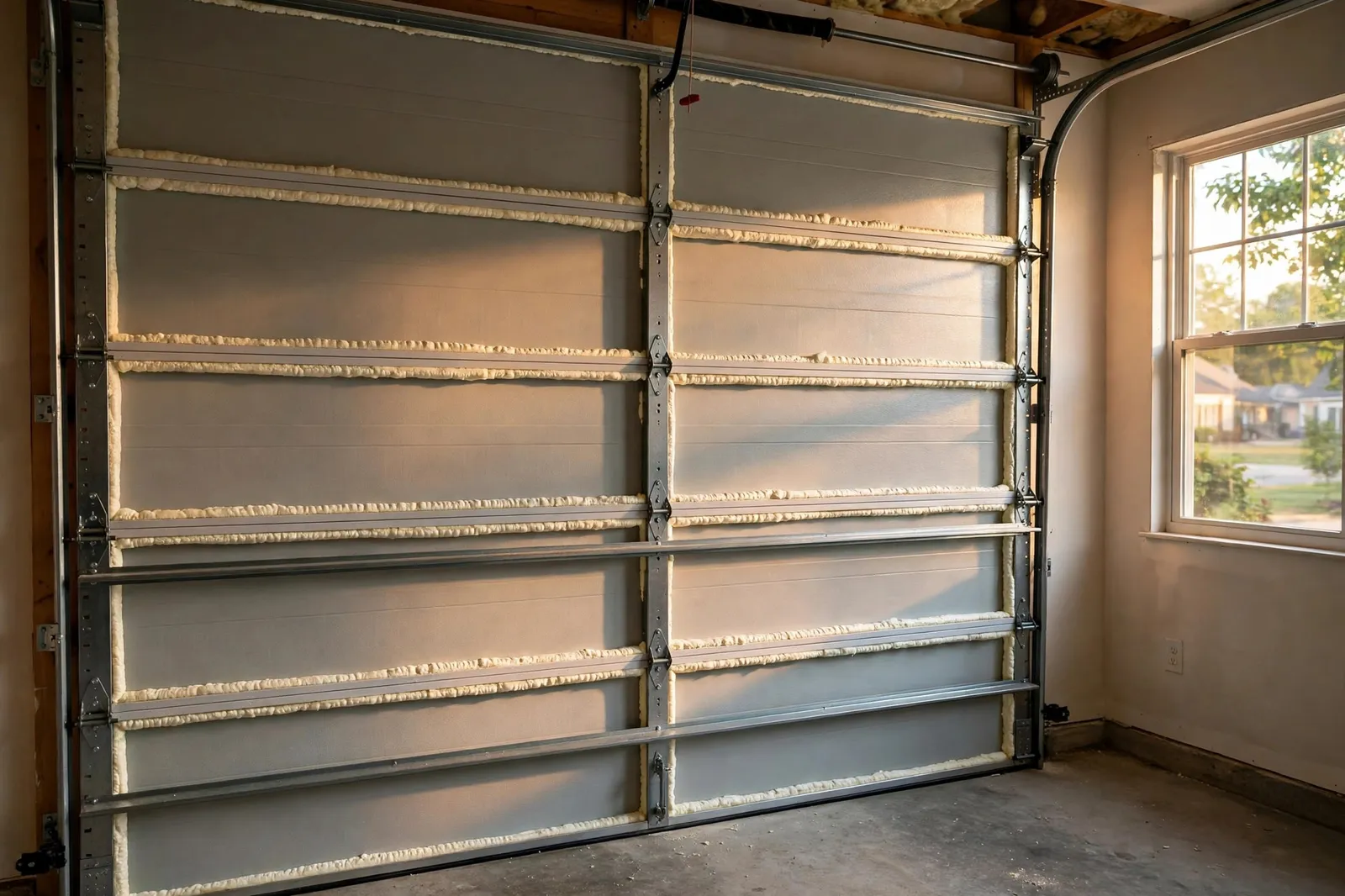 Insulated Garage Doors — Insulated Steel Door for a Two Car Garage in St. Charles by Waldorf Garage Door Repair